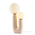 Nordic Pink Table Lamp Cactus Shaped Pink Resin Glass Ball Table Lamp Factory